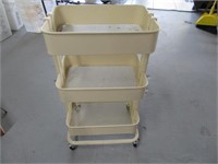 NICE 16"x12" 3tier Metal Organizer Cart 32"tall EC