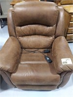 LEATHER LOOK RECLINER