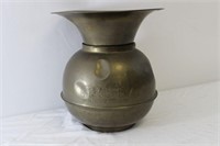 Vintage Brass Union Pacific Railroad Spittoon