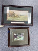 2 Framed Pics 22"x15"  15"x13"