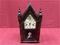 Terhune & Edwards Mantle Clock, 9 3/4 x 20