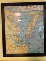 Virginia Salt Water Fishing Map