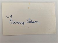 Sunset Blvd Nancy Olson original signature