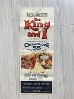 The King and I original 1956 vintage movie poster