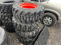4 Unused 12-16.5 Forerunner Tires on Wheels