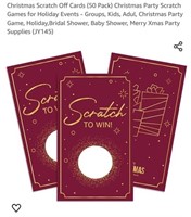 MSRP $10 50Pcs Xmas Scratch Cards Game
