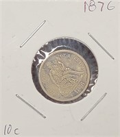 279 - 1876 ONE DIME COIN (B41)