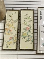 PAIR OF ASIAN WALL PANELS - LOCAL PICK-UP ONLY!
