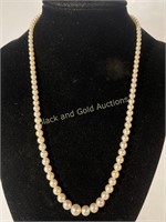 10K Gold Clasp Pearl Necklace