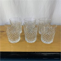 Set 6 Waterford  Water Glasses