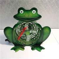 Metal Frog Fan 14"T 16"W