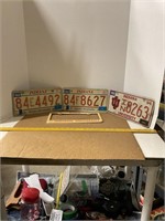 Indiana License Plates 1992 & 93 & IU Alumni