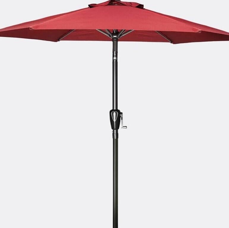 7.5' Patio Outdoor Table Market Umbrella - Red