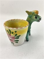 Ceramic Hand-Painted Donkey Planter 5"