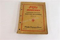 1939-41 Ford & Mercury Catalogue Chassis Parts