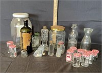 Assorted Glass Jars, Perfume Bottles, Glass