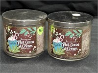 2 BATH AND BODY WORKS - HOT COCOA  & CREAM