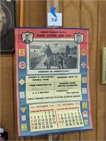 1962 Somerset County Sheriff's Dept Calendar