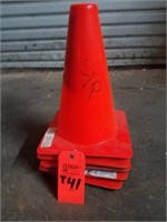 5-Small Traffic Cones 1 Ft. Tall