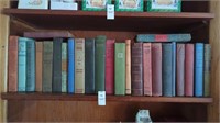 Shelf lot of vintage books
