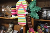 FLIP FLOP AND PALMETTO DECORATIONS