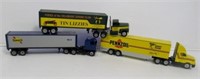 Lot of Winross semi trucks and trailers that