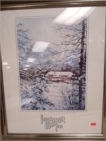 Framed Isaak Walton Inn artwork