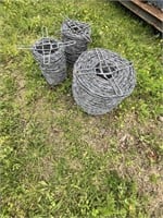 (3) barbed wire rolls.