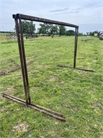 9 1/2’ wide by 5 1/2 foot tall, metal rails(2)