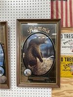 15x24 Inch 1993 Hamms Beer Grizzly Advertising