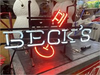 Becks neon light