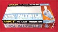 Hardy Nitrile Disposable Gloves Size Large