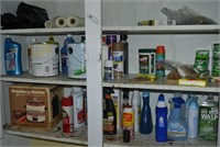 Cabinet Lot Contents Cleaning Supplies & More