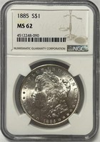 277 - 1885-S MS62 MORGAN SILVER DOLLAR (8)