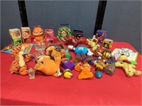 Lot of vintage toys and candy candles