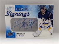 2015-16 UD Rinkside Signings Jake Allen Auto RS-JA