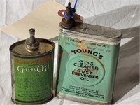 Vintage Winchester Gun Oil Tin and Youngs