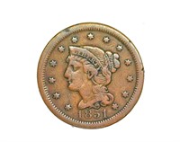 1851 Cent VF