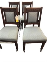 Set of 4 antique chairs All for one