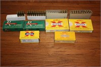 Vintage Ammo boxes 28-222 brass, 27-264 brass