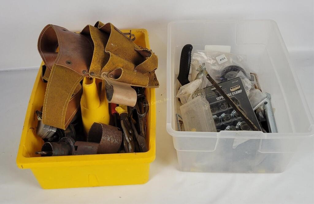 Assorted Tools, Carrier, Tool Belt