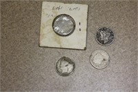 Lot of 4 V Nickels