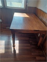 Wood dining table