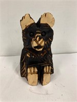 Bear 8” tall  Wood Carving