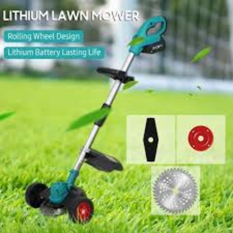 Battery Powered li-ion lawn mower portable with