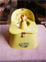 Vintage Child's Potty w/ Enamelware Pot