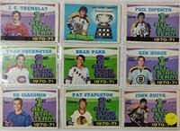9 1970-71 OPC All-Stars Cards