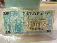 $.10 military payment certificate