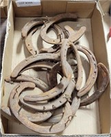 FLAT OF ANTIQUE HORSESHOES