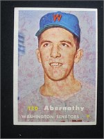 1957 TOPPS #293 TED ABERNATHY SENATORS